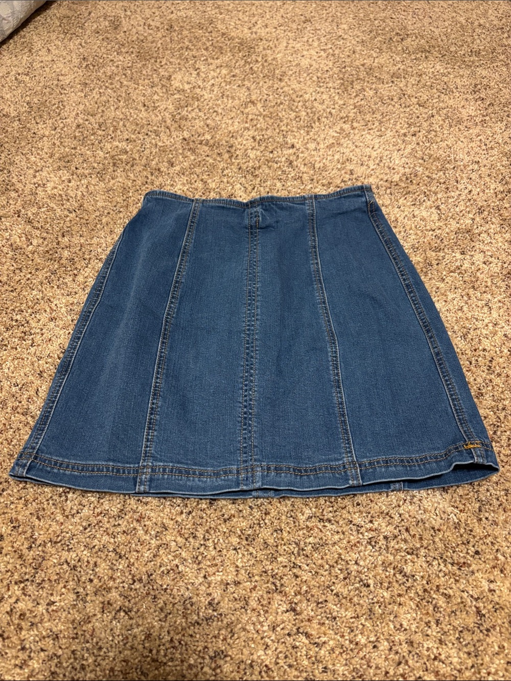 Denim A-Line Skirt - Blue